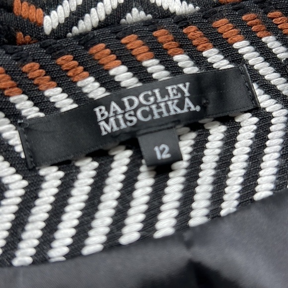 Badgley Mischka black white and copper vintage boxy blazer size 12. - Picture 4 of 7